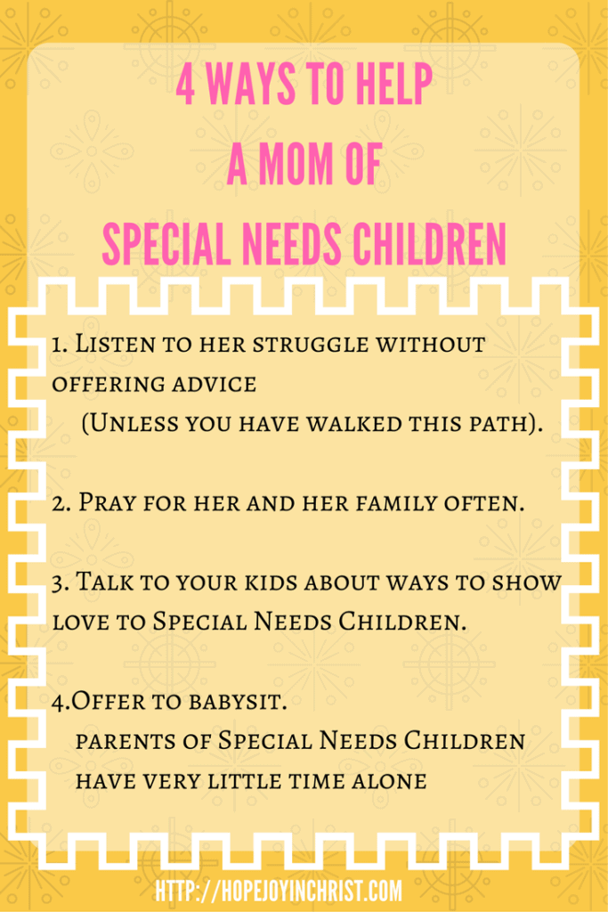 4 Ways to help a mom with special Needs children. Homeschooling with Special Needs. Homeschooling Advice. Homeschooling Planning