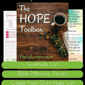 My Hope Toolbox Printable Kit for Depression & Sadness. Refresh your spirit and find encouragement with this beautifully designed printable kit for depression & sadness, My Hope Toolbox, which you can download now. Depression and sadness hit hard, yet God offers us peace. This tool puts resources you need for wellness right at your fingertips.#Giveaway #ChristianBooks #BibleStudy #ChristianMarriage #JoyInMarriage