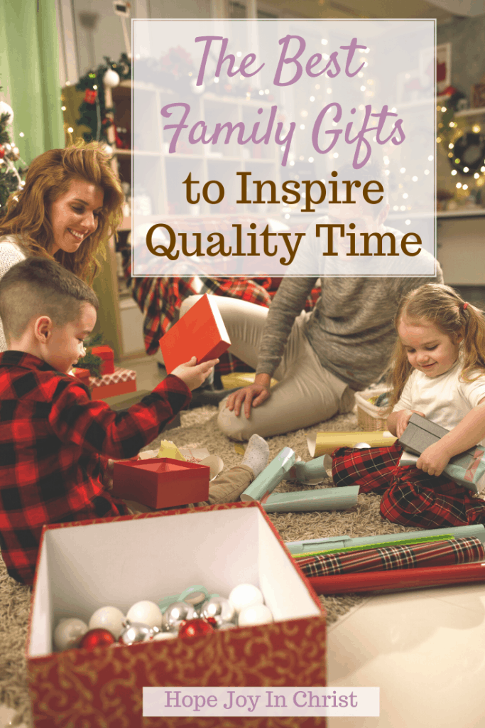 The Best Family Gifts to Inspire Quality Time PinIt What are some good family gifts? What do you give a family member for Christmas? What should I put in a family gift basket? family game basket ideas, family gift set ideas, whole family gift, all family gift, Christmas gifts for family on a budget, family gifts, #Hopejoyinchrist