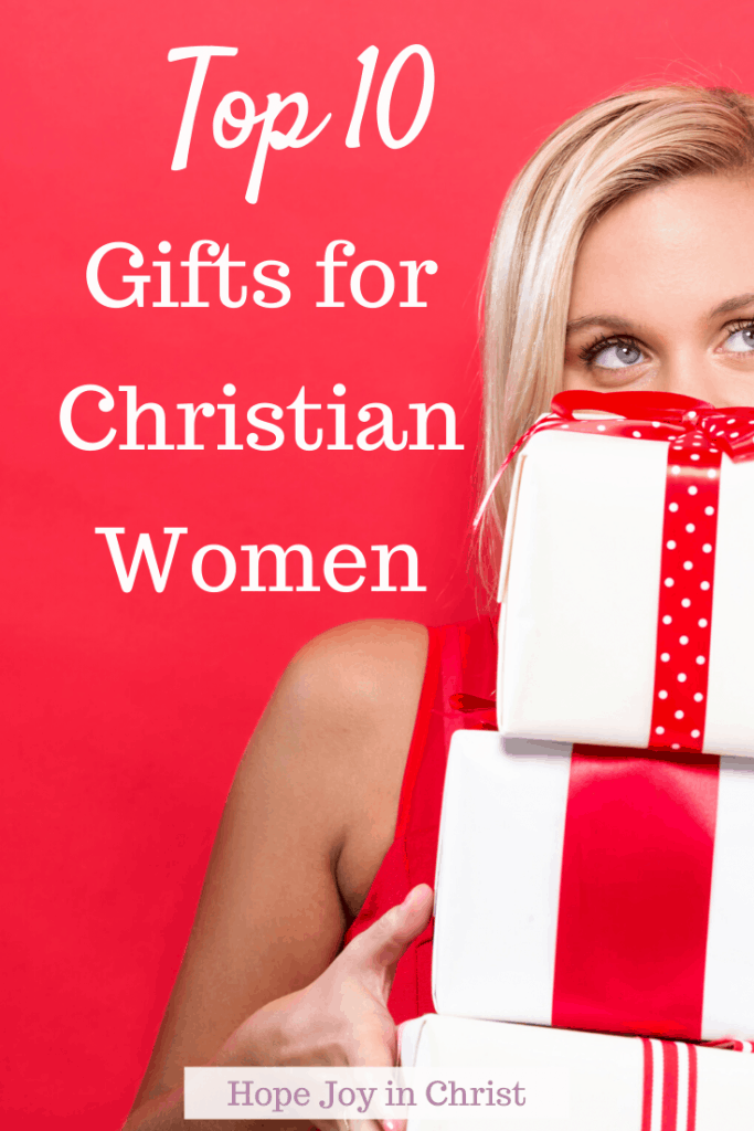 Top 10 Gifts for Christian Women PinIt Christmas Gifts for Christian Women, gift ideas for Christian women, Gifts for Bible Study ladies, Gifts for Christian Moms, Unique spiritual Gift ideas for Women #GiftGuide #HopeJoyInChrist