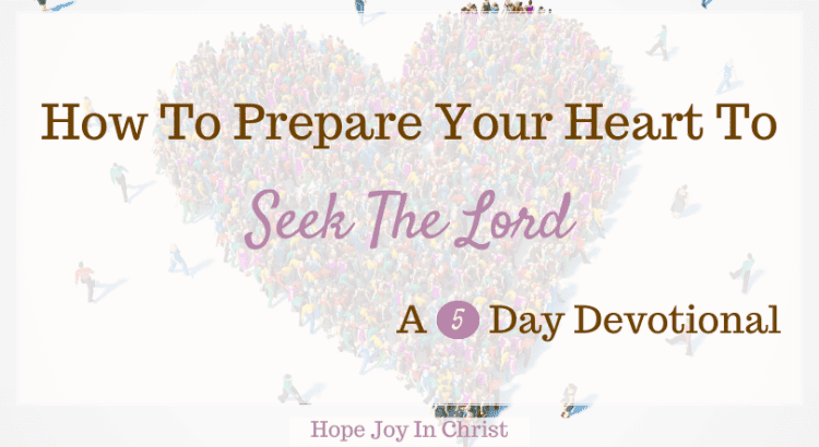 How To Prepare Your Heart To Seek The Lord A 5-Day Devotional, what does it mean to seek the Lord? What does the Bible say about seeking the Lord? How do you diligently seek the Lord? seek the Lord while he may be found, seek the Lord with all of your heart, how do I seek the Lord? how to seek the Lord, seek the Lord Bible verse, seek ye first the kingdom of God, 10 ways to seek God, seek the Lord early in the morning, steps to seeking God #Hopejoyinchrist